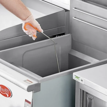 Fryclone 30" Stainless Steel Deep Fryer Clean Out Rod with Coated Handle
