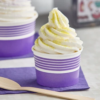 Choice 4 oz. Purple Paper Frozen Yogurt / Food Cup - 1,000/Case