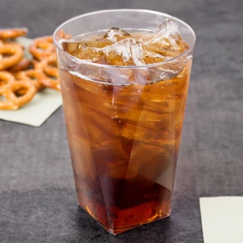 Fineline 410SB Savvi Serve 10 oz. Clear Square Bottom Tumbler - 500/Case