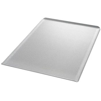 Chicago Metallic 44850 Full Size 12 Gauge 17 13/16 inch x 25 13/16 inch Aluminum Bagel Pan with Swedish Style Perforated Glazed Screen