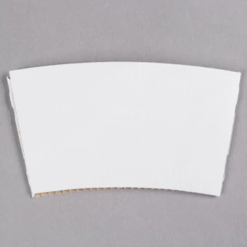 8 oz. White Customizable Coffee Cup Sleeve - 1,800/Case