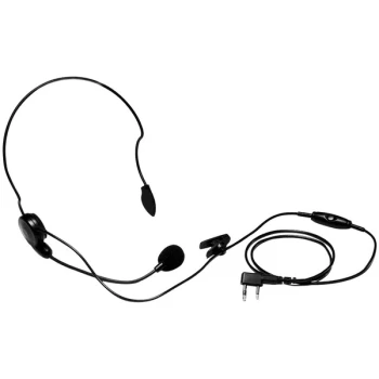 Kenwood KHS-22A Lightweight Behind-the-Head Headset with Flexible PTT Boom Mic for NX-P Series and TK-3000