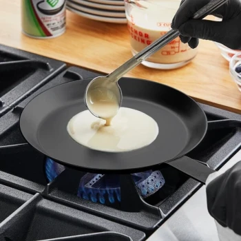 Matfer Bourgeat 9 1/2" Black Carbon Steel Crepe Pan 062034