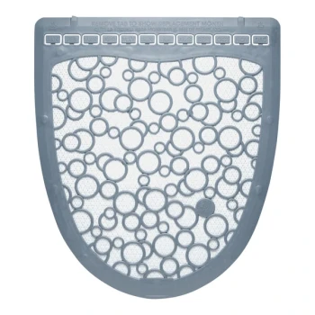 Fresh Products P-Shield FUM-F-000I006M-GRY Gray / White Disposable Urinal Floor Mat - 6/Case