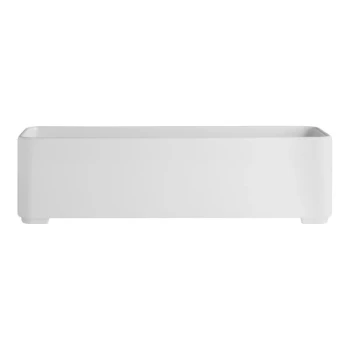 Creations Oasis from Steelite International 10" x 3 1/4" White Rectangular Melamine Bento Box Insert - 4/Case
