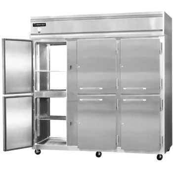 Continental Refrigerator 3RNSAPTHD 78" Solid Half Door Pass-Through Refrigerator