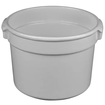 TableCraft CW1310N 11 Qt. Natural Cast Aluminum Bain Marie Soup Bowl