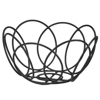 Cal-Mil 22009-13 6 1/2" Black Wire Bread Basket