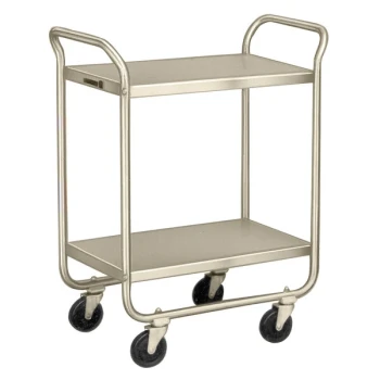 Lakeside 221 Stainless Steel Two Shelf Tubular Utility Cart - 30 x 20" x 35 3/4"