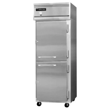 Continental Refrigerator 1FENSA-HD 28 1/2" Half Door Extra Wide Reach-In Freezer