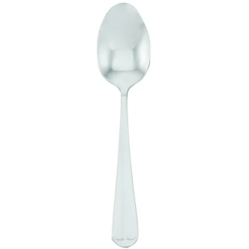 Walco Royal Bristol from Steelite International WL5107 7 5/16" 18/0 Stainless Steel Heavy Weight Dessert Spoon - 24/Case