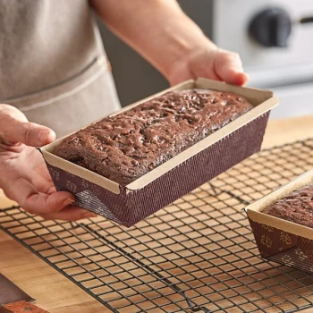 Novacart Corrugated Kraft Paper Bread Loaf Pan 7" x 3" x 2" - 300/Case