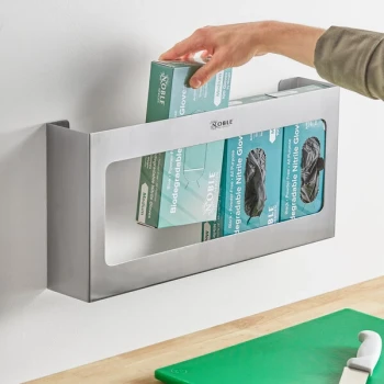Noble Stainless Steel Quadruple Box Disposable Glove Dispenser