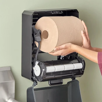 Tork Universal Embossed Natural 1-Ply Paper Towel Roll H80, 1,000 Feet / Roll - 6/Case