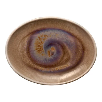 Heart & Soul Perfect Match 10" x 7 1/2" Oyster Porcelain Oval Coupe Platter - 6/Case