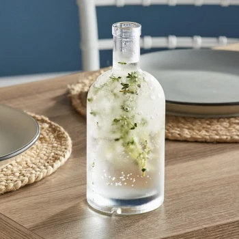 Acopa 25 oz. Customizable Clear Nordic Glass Bottle - 6/Case