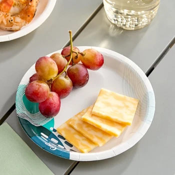 Choice 6" Lifestyle Series Medium Weight Paper Plate - 1,000/Case