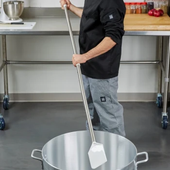 Carlisle 4035500 Sparta 72" Paddle with 7 1/2 x 4 1/2" White Nylon Blade and Stainless Steel Handle