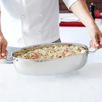 Vollrath 49445 Miramar® Display Cookware 7.3 Qt. Oval Au Gratin Dish