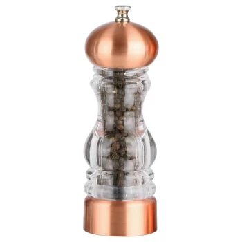 Chef Specialties 29185 7 1/2" Vanguard 2.0 Rose Gold Acrylic Pepper Mill
