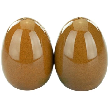 International Tableware Luna 2.5 oz. Terracotta Porcelain Salt and Pepper Shaker Set - 24/Case