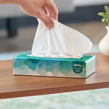 Kleenex® Professional Comfort Touch 100 Sheet 2-Ply Flat Facial Tissue Box - 36/Case