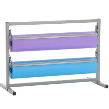 Bulman T367R-18 18" Two Deck Tower Paper Rack with Straight Edge Blade