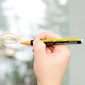 American Metalcraft BLSMA100V4TR Securit All-Purpose Mini Tip Tropical Chalk Marker - 4/Pack