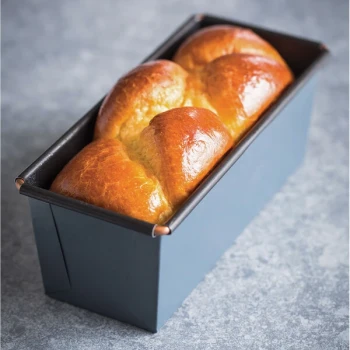 Matfer Bourgeat 331071 Exopan Steel Non-Stick Bread Loaf Pan - 5 1/2 inch x 2 7/8 inch x 2 3/4 inch