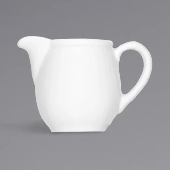 Bauscher Bonn from BauscherHepp 4.7 oz. Bright White Porcelain Creamer with Handle - 36/Case