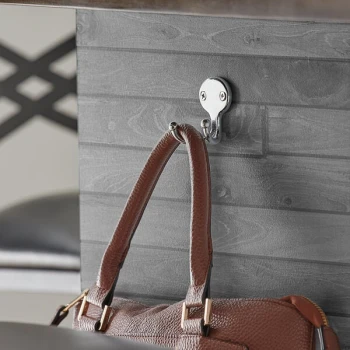 Lancaster Table & Seating Double Chrome Bar Purse Hook