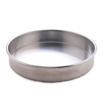 American Metalcraft HA80082 8 inch x 2 inch Heavy Weight Aluminum Straight Sided Cake / Deep Dish Pizza Pan