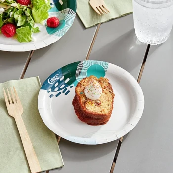 Choice 7" Lifestyle Series Medium Weight Paper Plate - 1,000/Case