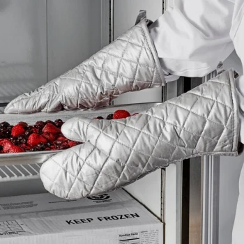 Choice 15" Silver Oven / Freezer Mitts