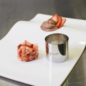 Ateco 4903 2" x 1 3/4" Stainless Steel Round Cake / Food Ring Mold