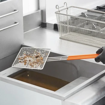 Fryclone 6" x 6" Heavy-Duty Mesh Skimmer for Deep Fryers