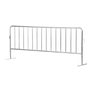 Vestil Galvanized Steel Crowd Control Barrier with Flat Feet PRAIL-102-G-FF