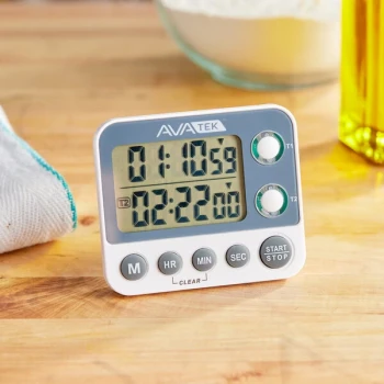 AvaTek Digital 99 Hour 2-Channel Kitchen Timer