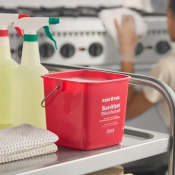 Noble King-Pail 3 Qt. Red Sanitizing Pail