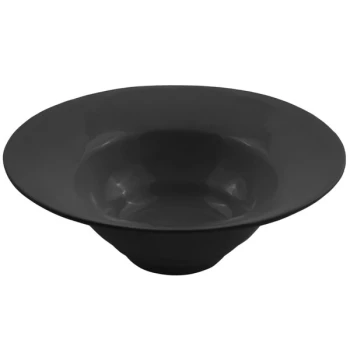 Bon Chef 9172 3 Qt. Black Sandstone Finish Cast Aluminum Wide Rim Bowl