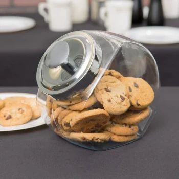 Anchor Hocking 69857AHG17 1/2 Gallon Glass Penny Candy Jar with Chrome Lid