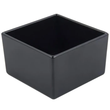 Bon Chef 9507S 28 oz. Black Sandstone Finish Cast Aluminum Straight Square Bowl