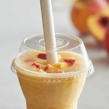 Dome PET Lid with 1" Hole for Parfait Cups - 500/Case