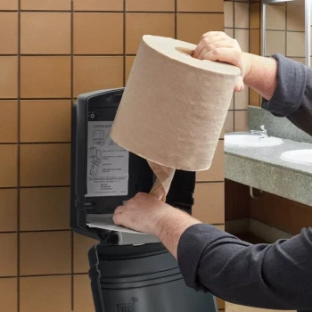 Lavex 2-Ply Natural Kraft Center Pull Paper Towel 500' Roll - 6/Case