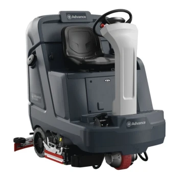 Advance SC5000 34D 56117008 EcoFlex 34" Cordless Ride-On Disc Floor Scrubber with 310 Ah Wet Batteries - 37 Gallon, 36V, 250 RPM