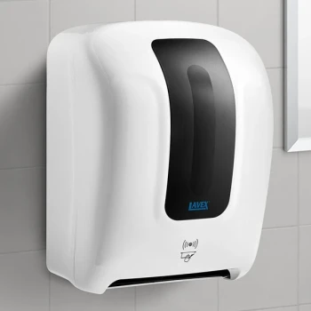 Lavex White Automatic Paper Towel Dispenser with Motion Sensor