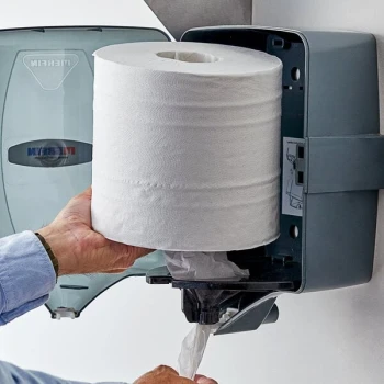 Lavex 2-Ply Center Pull Paper Towel Roll 600' - 6/Case