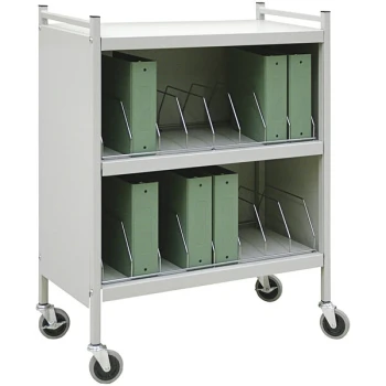 Omnimed Omnicart Light Gray 8-Binder Big Beam Closed Cart 261508-LG