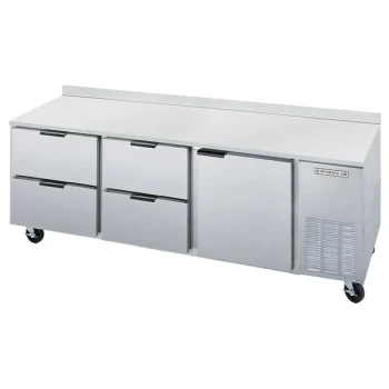 Beverage-Air WTRD72AHC-4 72" Four Drawer, One Door Worktop Refrigerator