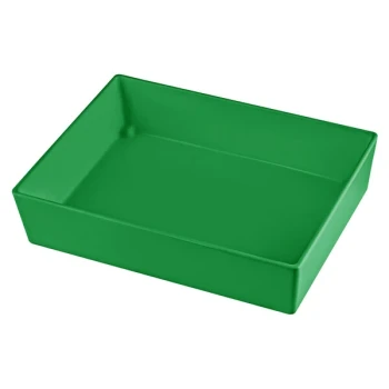 TableCraft CW5004GN Simple Solutions 1/2 Size Green Cast Aluminum Straight Sided Bowl - 3" Deep